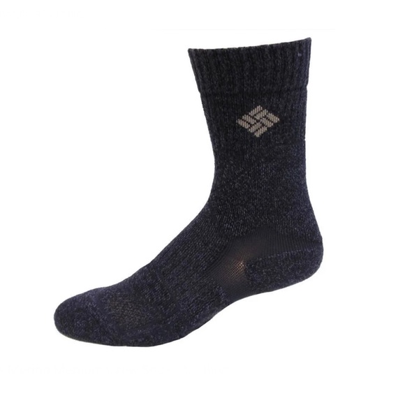 NWT- Columbia Medium Weight Merino Wool Hiking Crew Socks - Picture 1 of 5